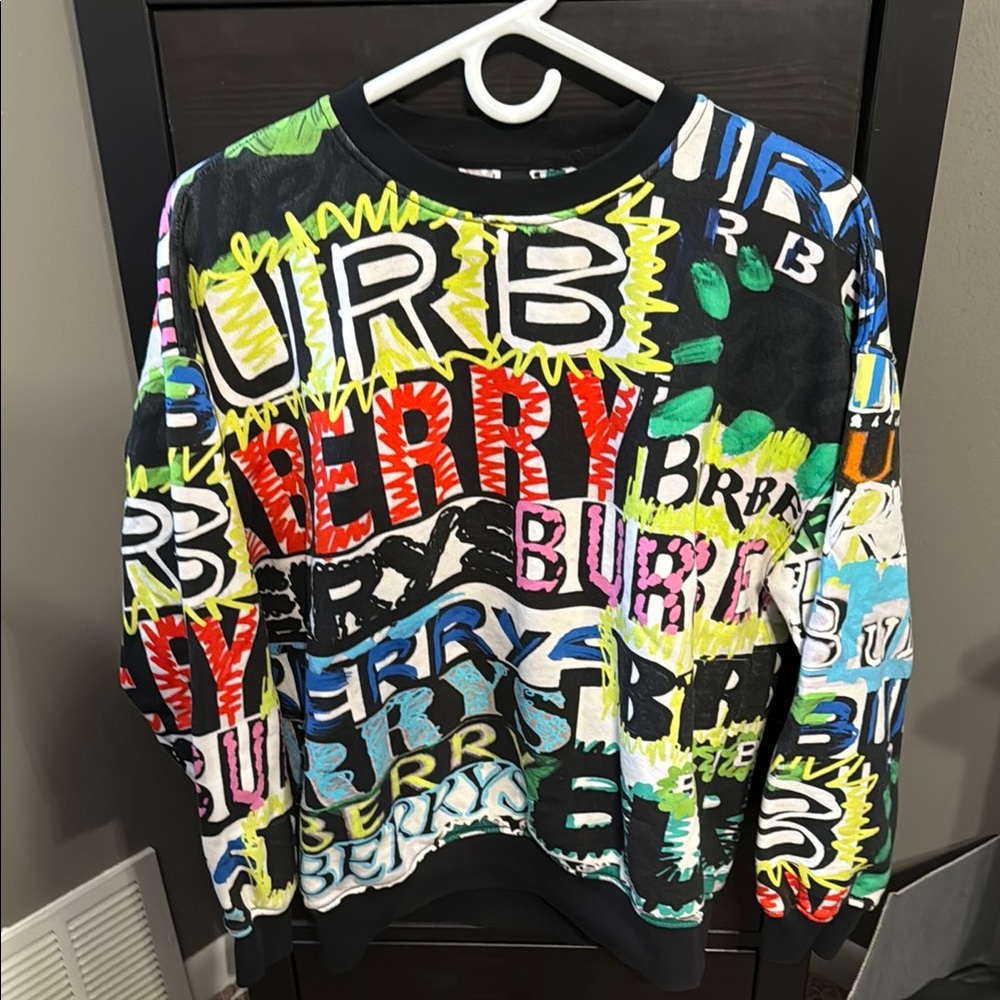 Burberry Graffiti Logo Crewneck